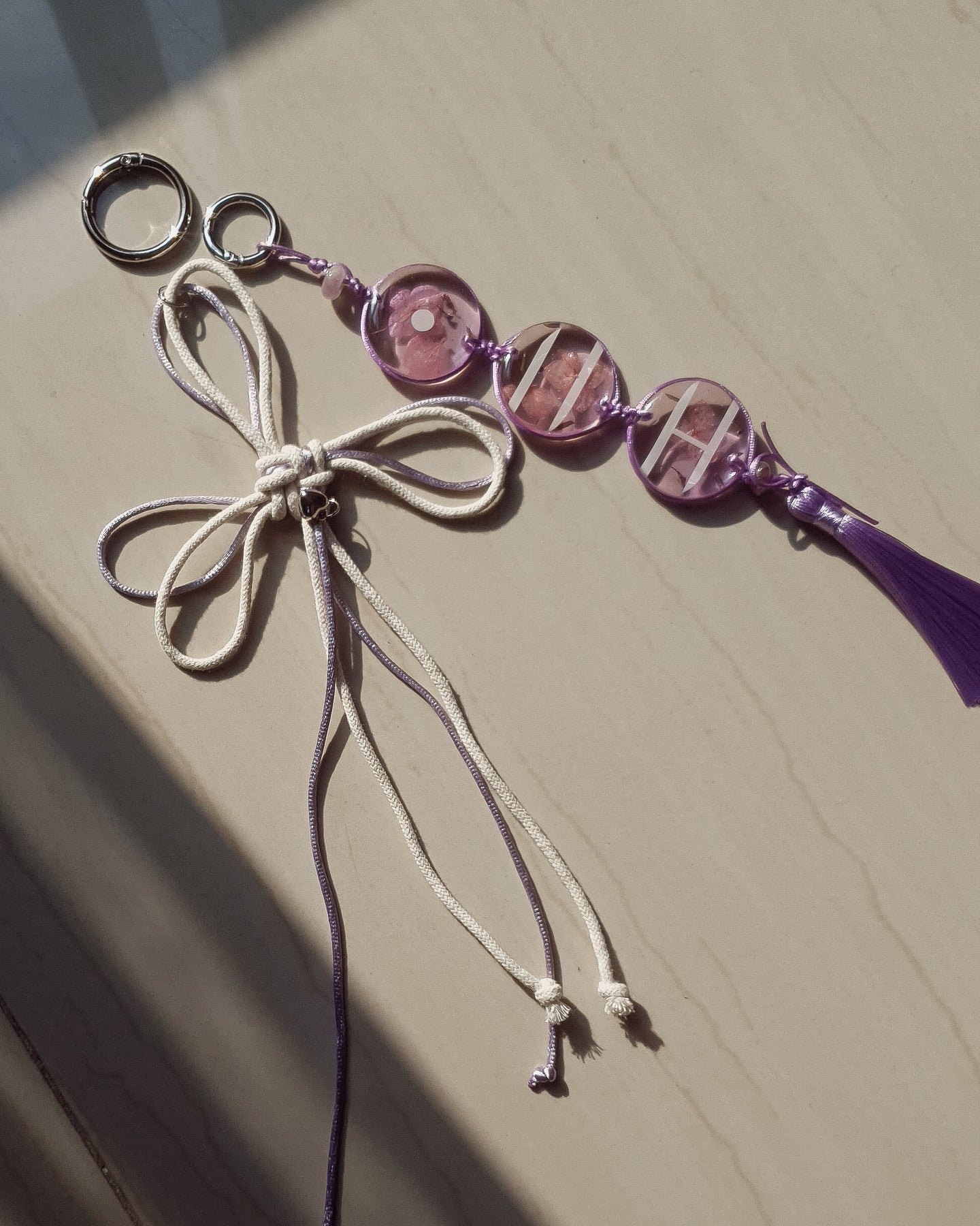 ARIRANG inspired Bag Charm set of 2 | purple ver.