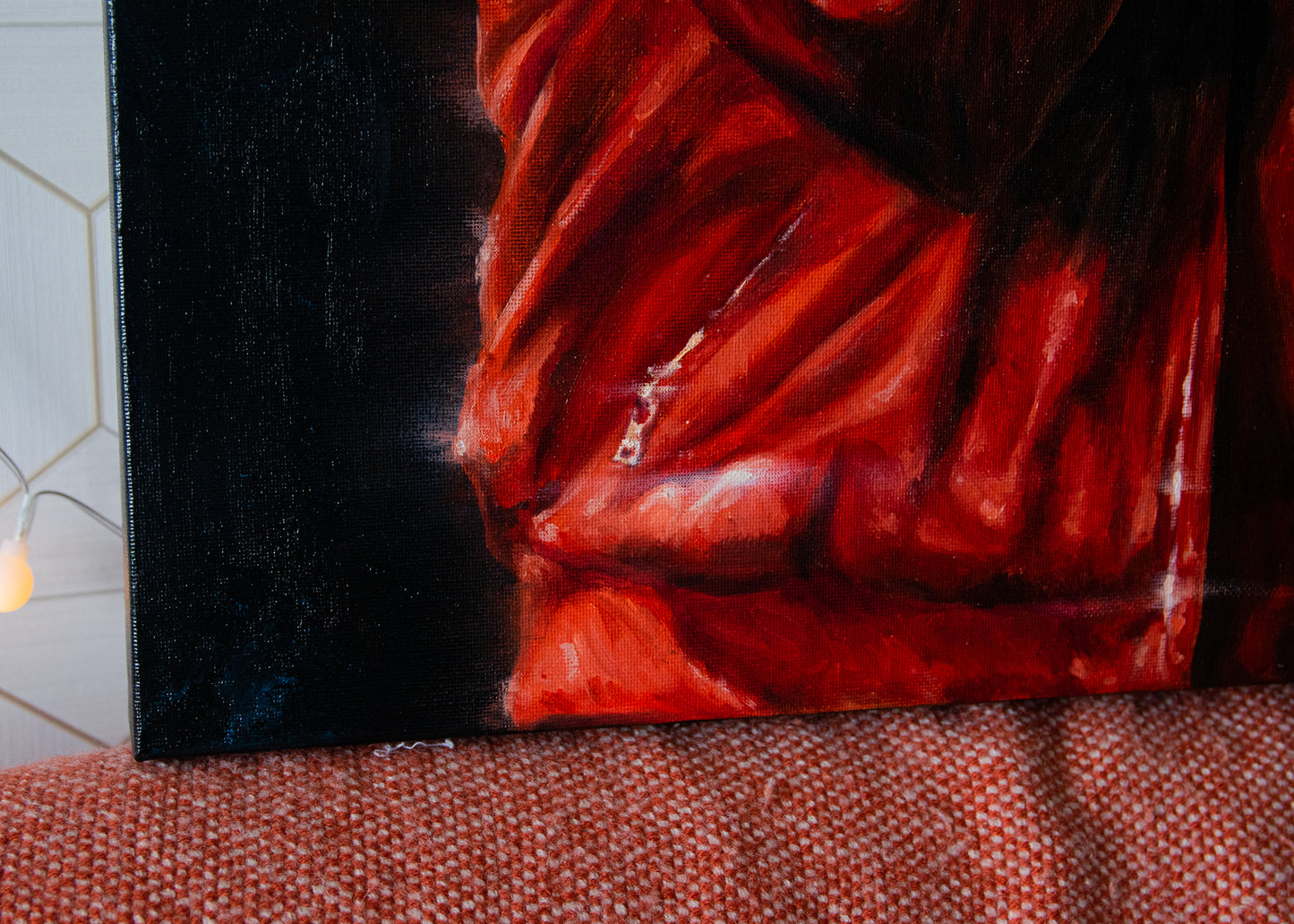 STOP - j-hope inspired canvas | oil 50 x 60 cm | unframed