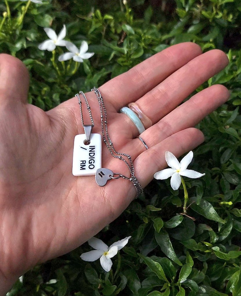 INDIGO necklace & bracelet set inspired by RM
