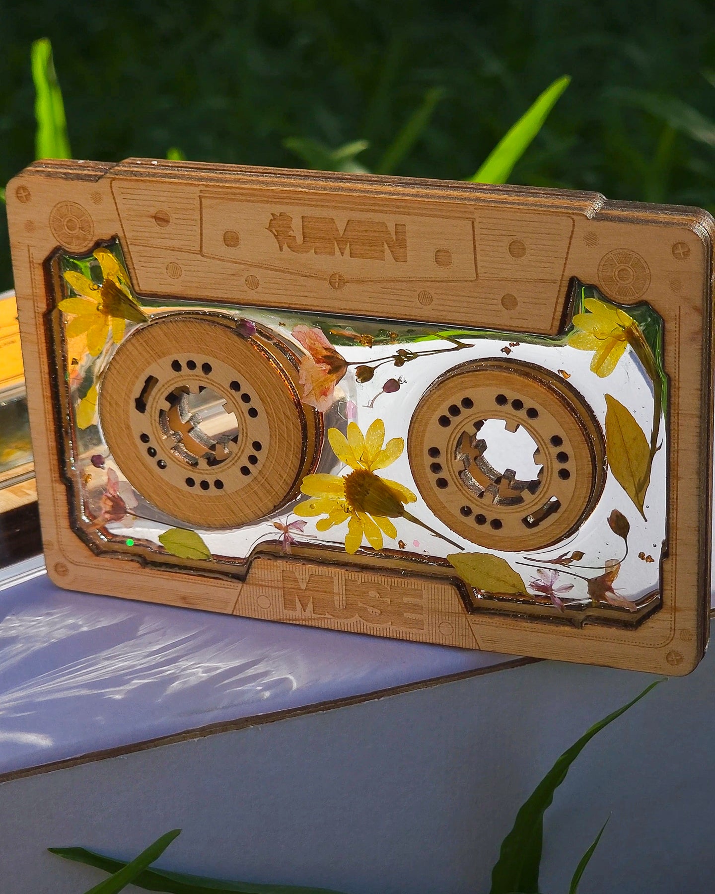MUSE inspired wooden CASSETTE STANDEE in a box 🌸