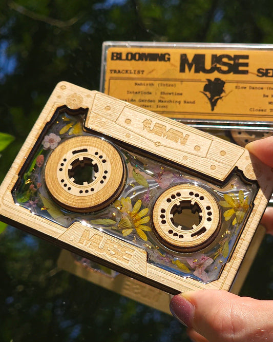 MUSE inspired wooden CASSETTE STANDEE in a box 🌸