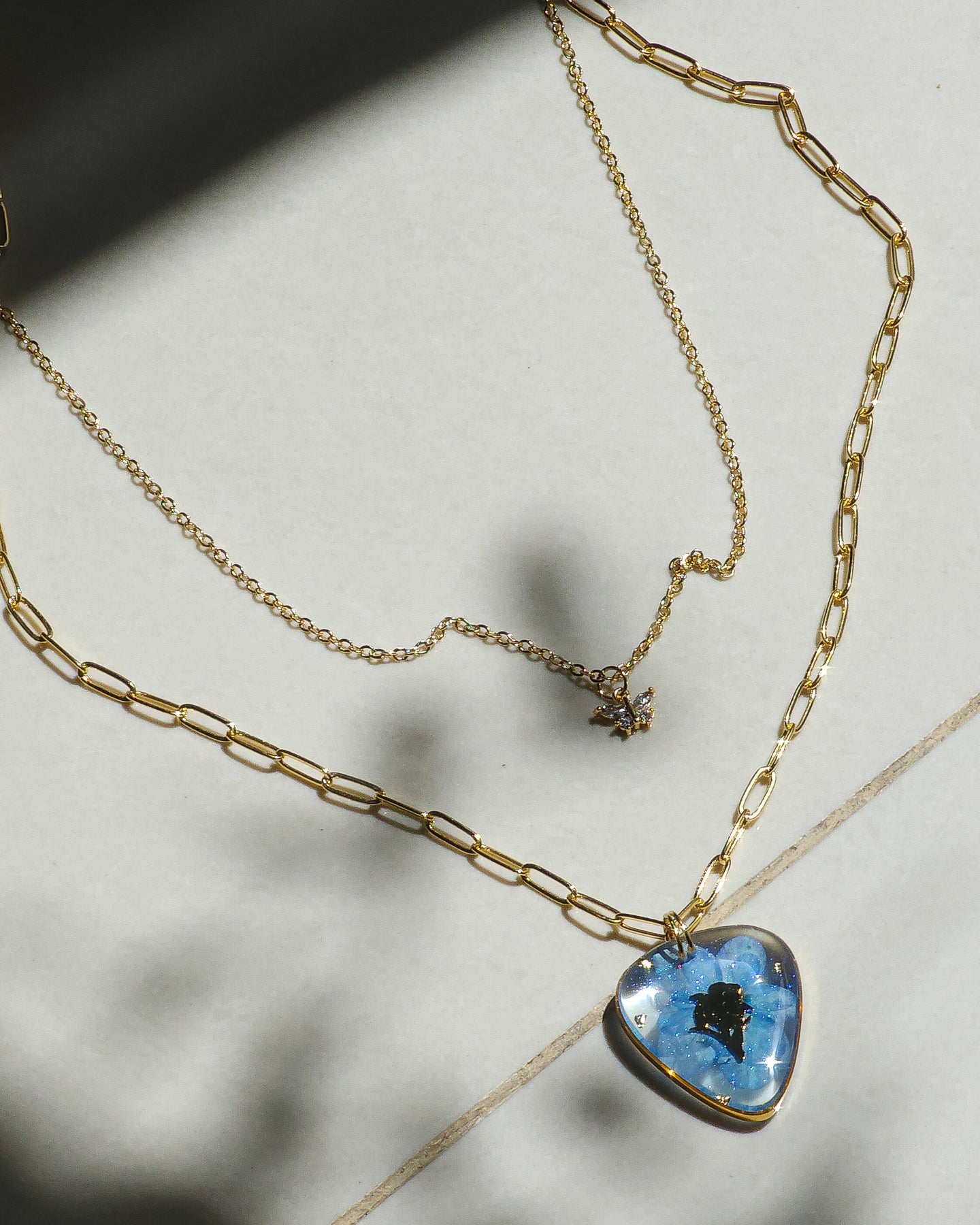 Guitar pick necklace inspired by Jimin's MUSE 🦋 14k gold-plated