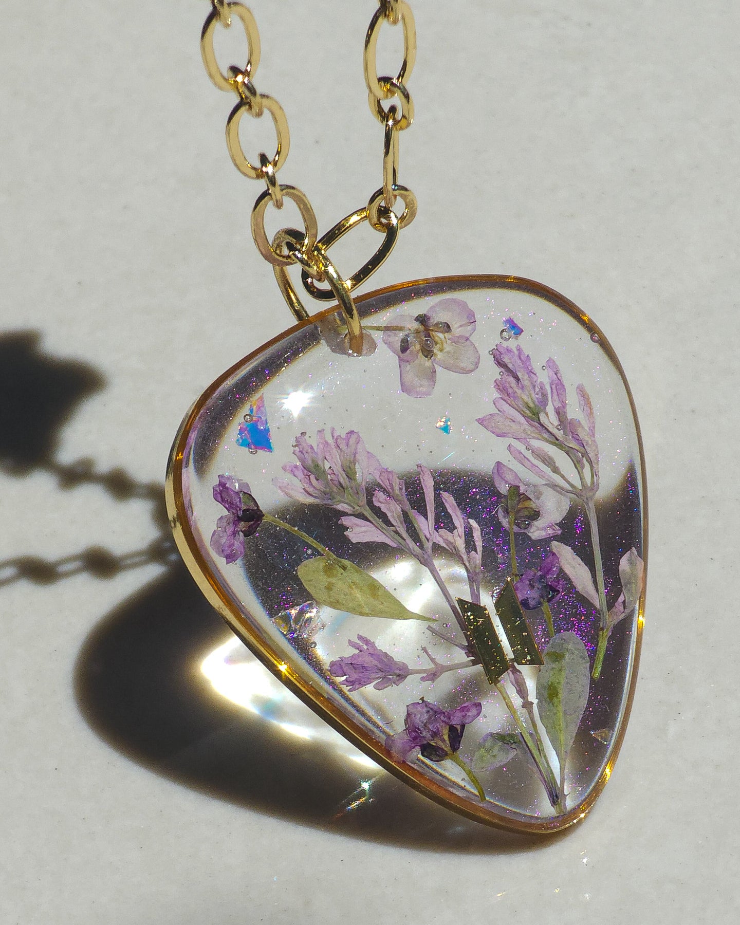 Guitar pick necklace inspired by BTS 🌷 little garden