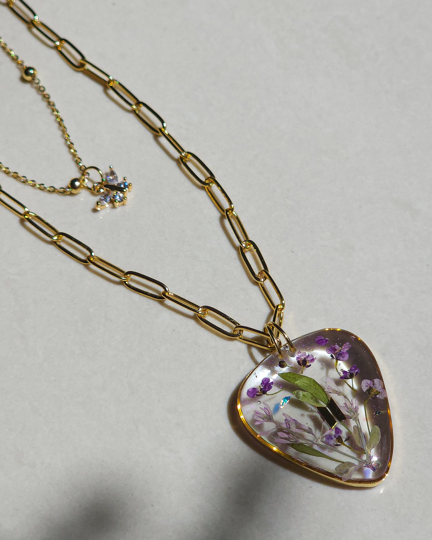 Guitar pick necklace inspired by BTS 🌷 little garden