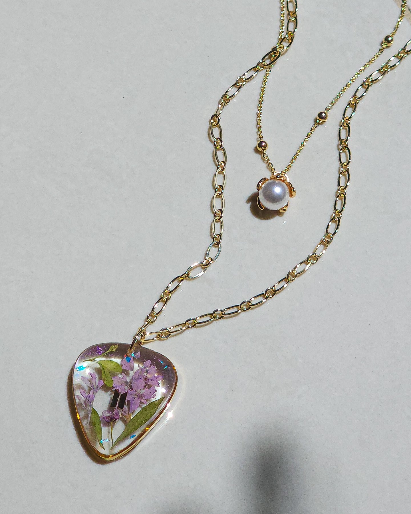 Guitar pick necklace inspired by BTS 🌷 little garden
