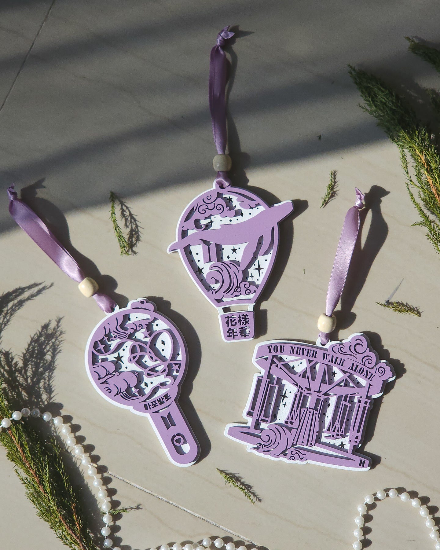 Set of Wooden Christmas Ornaments for Army 🎄