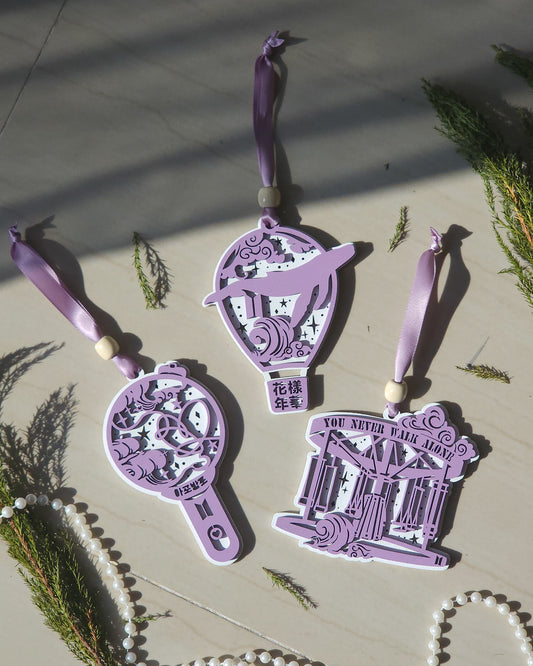 Set of Wooden Christmas Ornaments for Army 🎄