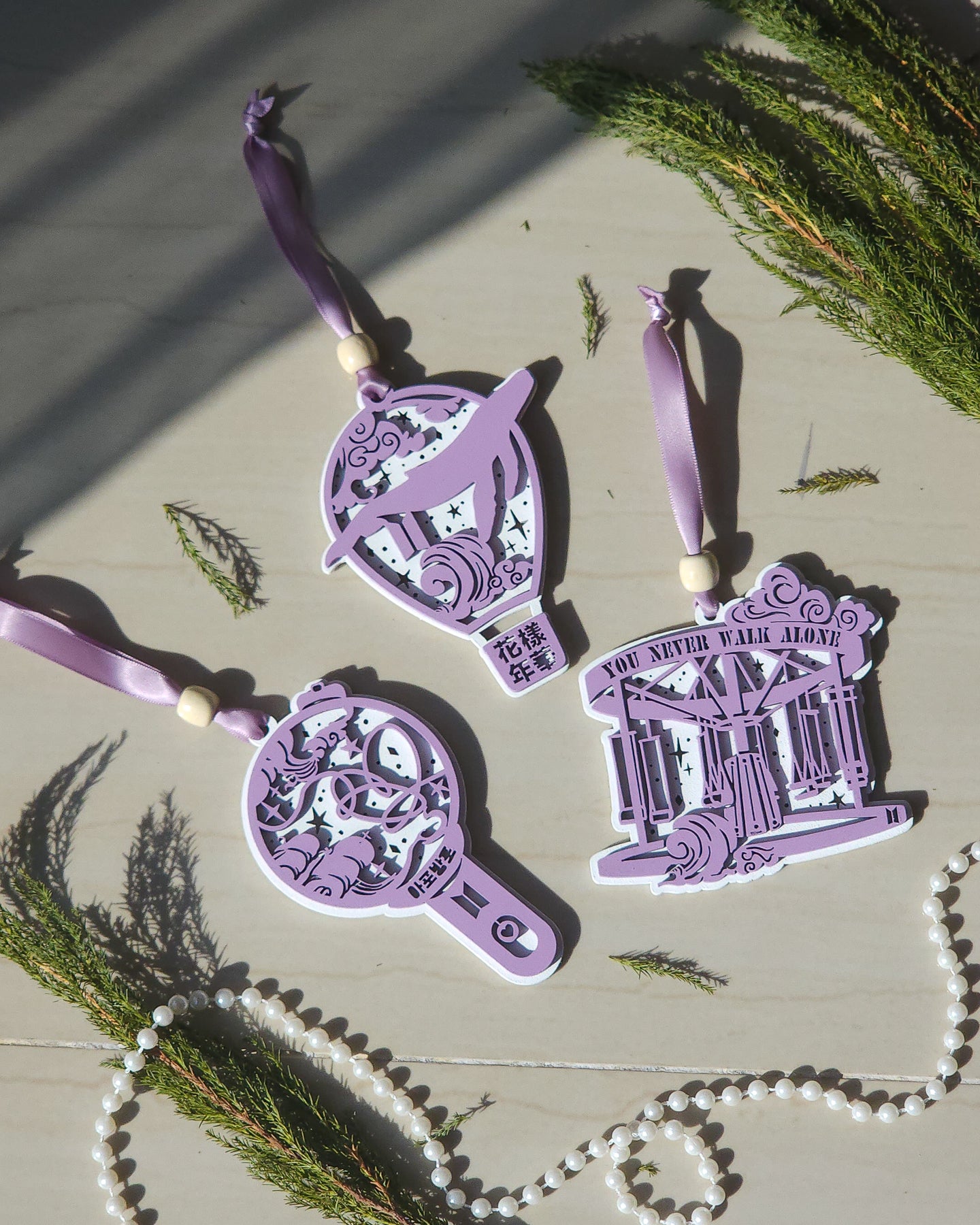 Set of Wooden Christmas Ornaments for Army 🎄