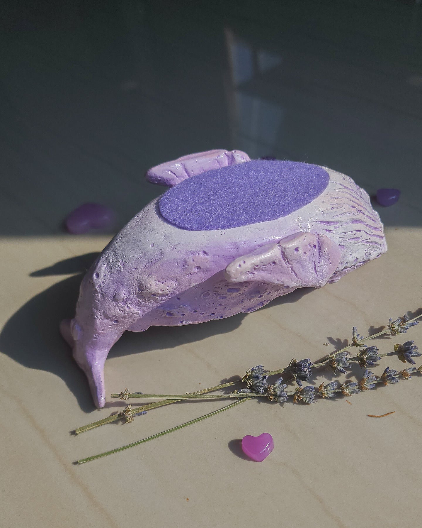 Handcrafted Purple Whale Decor Candle 💜 Wild Black Currant scent