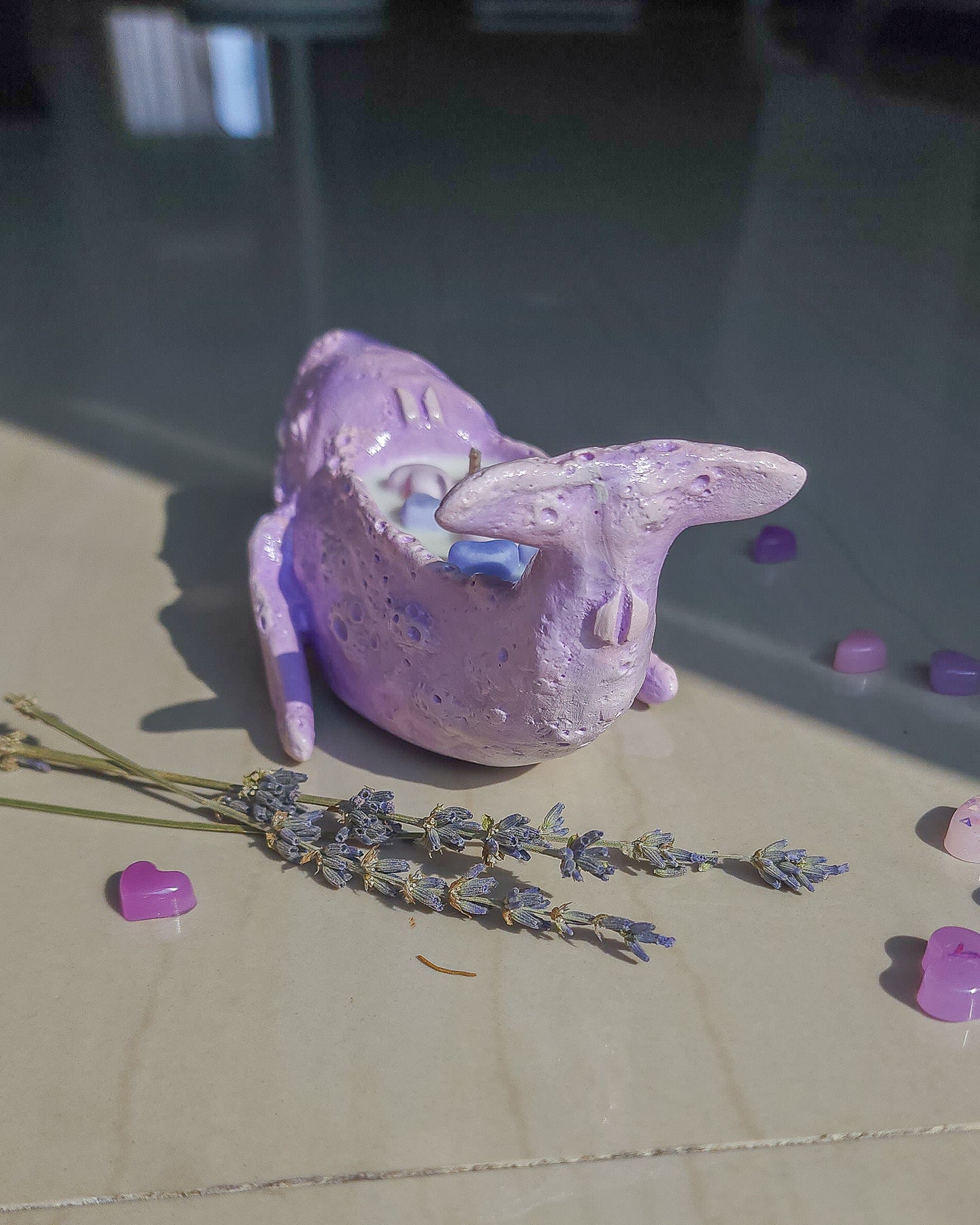 Handcrafted Purple Whale Decor Candle 💜 Wild Black Currant scent