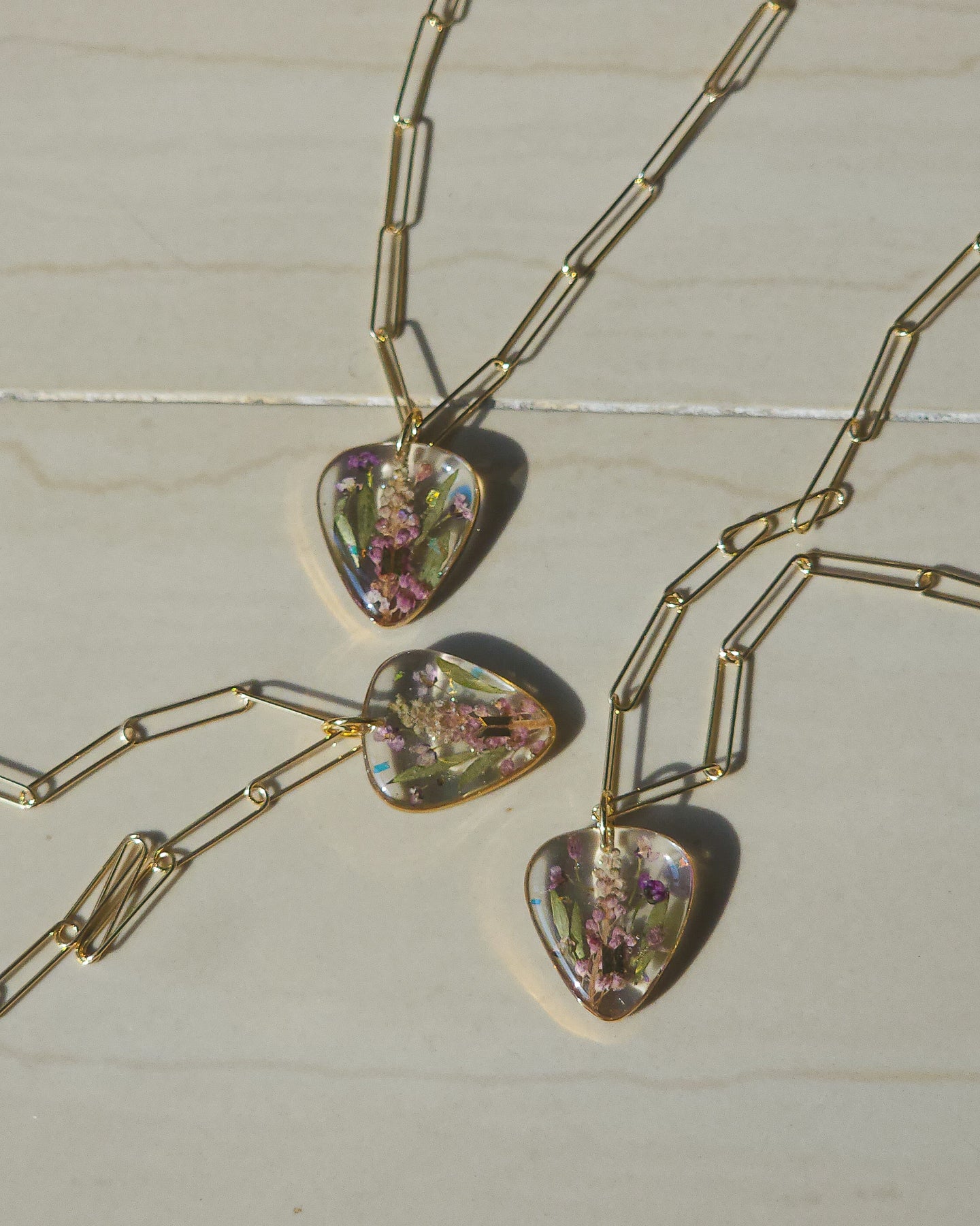 Guitar pick necklace inspired by BTS 🌷 little garden