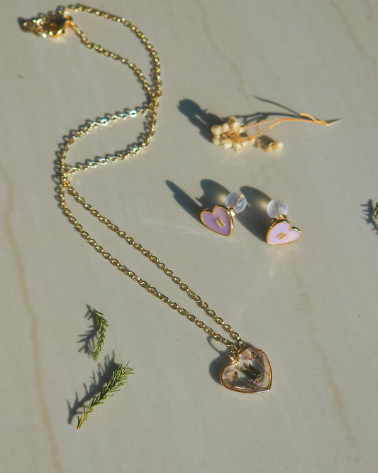 ARMY giftset 💜 14k goldplated necklace & earrings