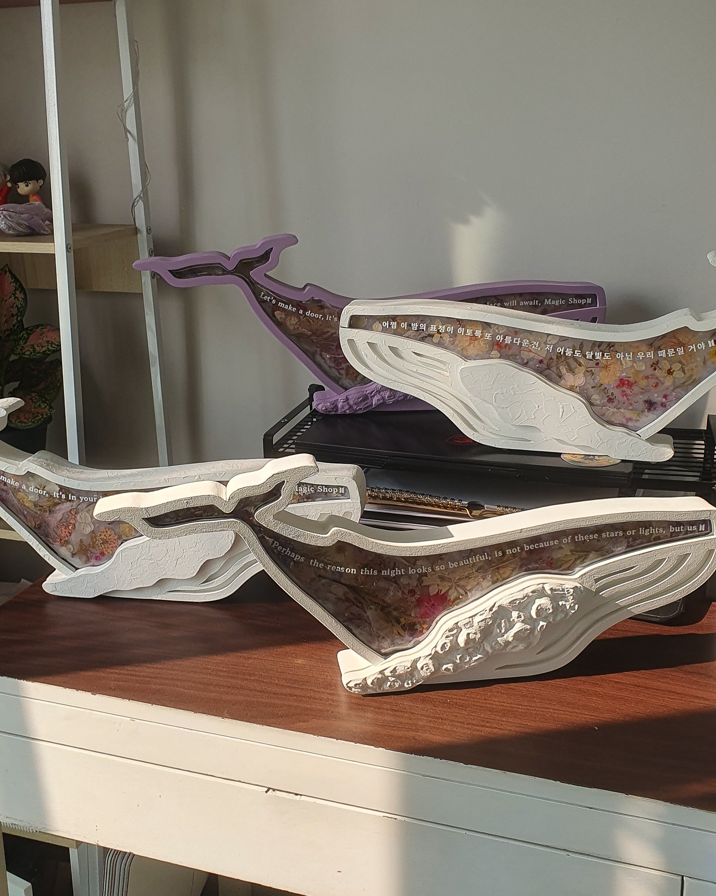 Whale Night Lamp Home Decor | Magic Shop - purple