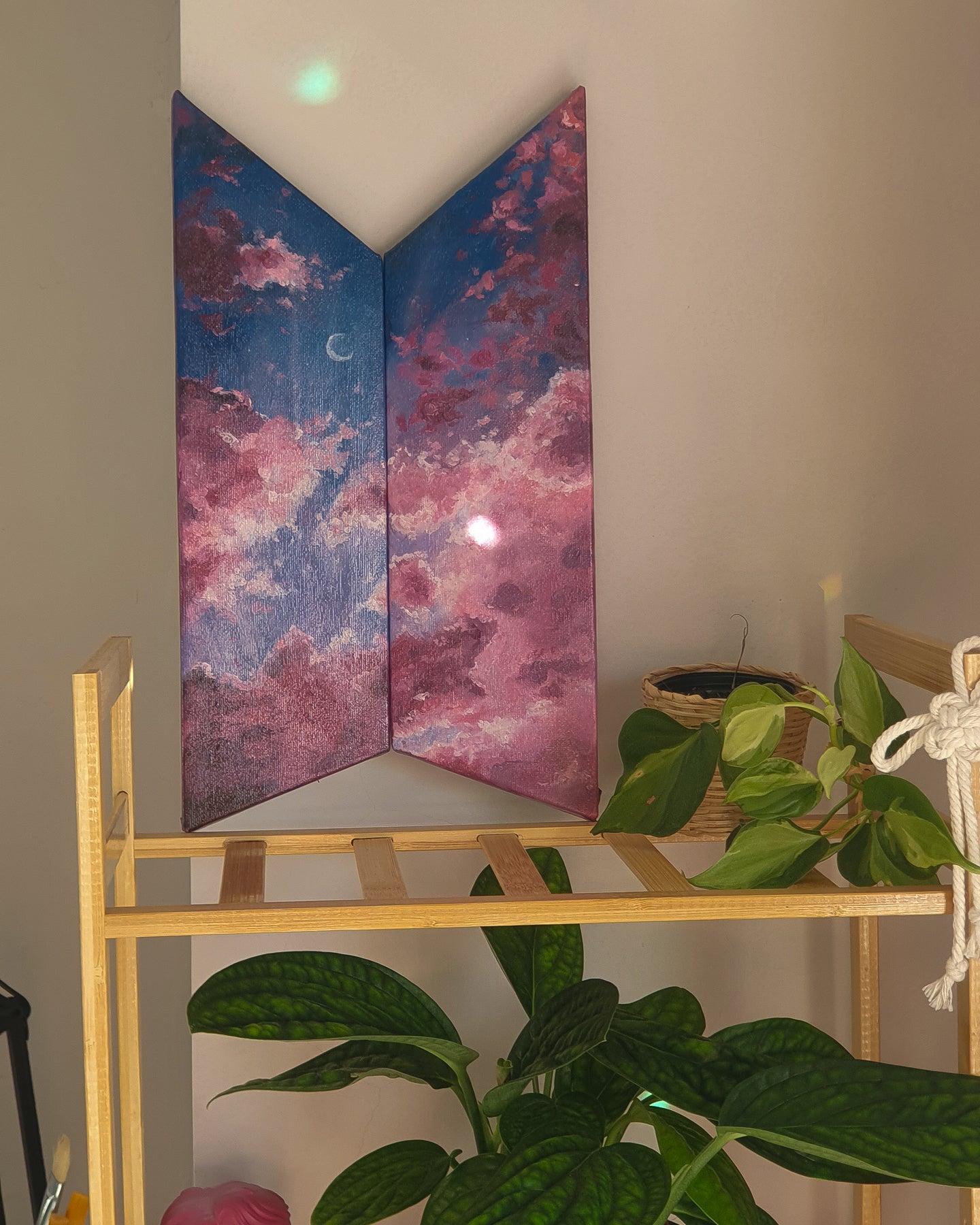 Mikrokosmos | logo painting inspired by BTS - L size