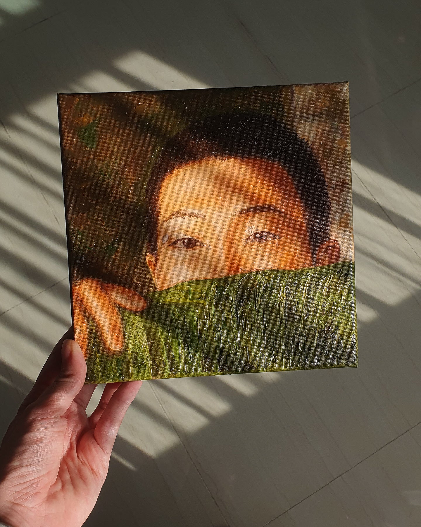 Come back to me - RM oil painting | canvas 20x20x1 cm
