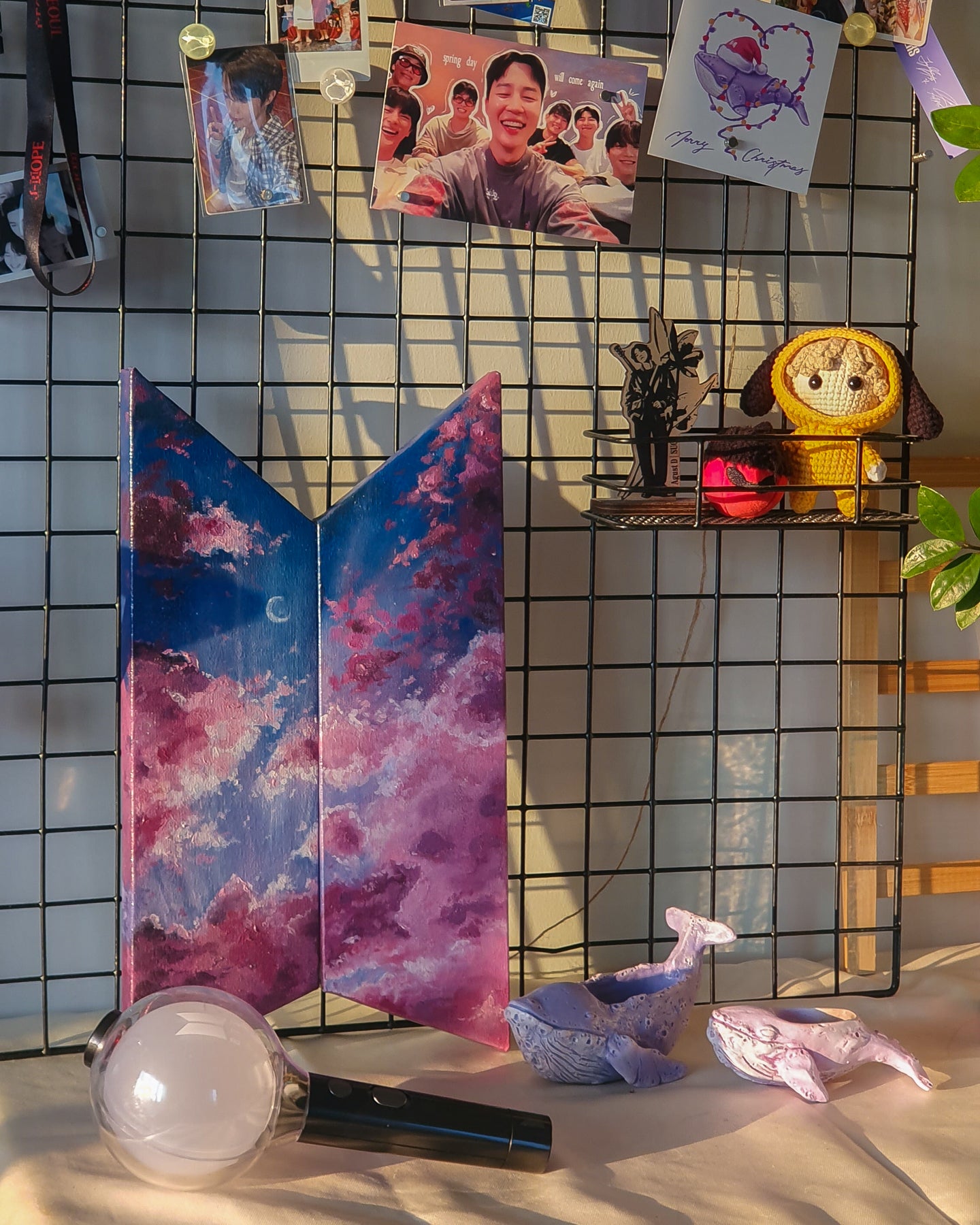 Mikrokosmos | logo painting inspired by BTS - L size