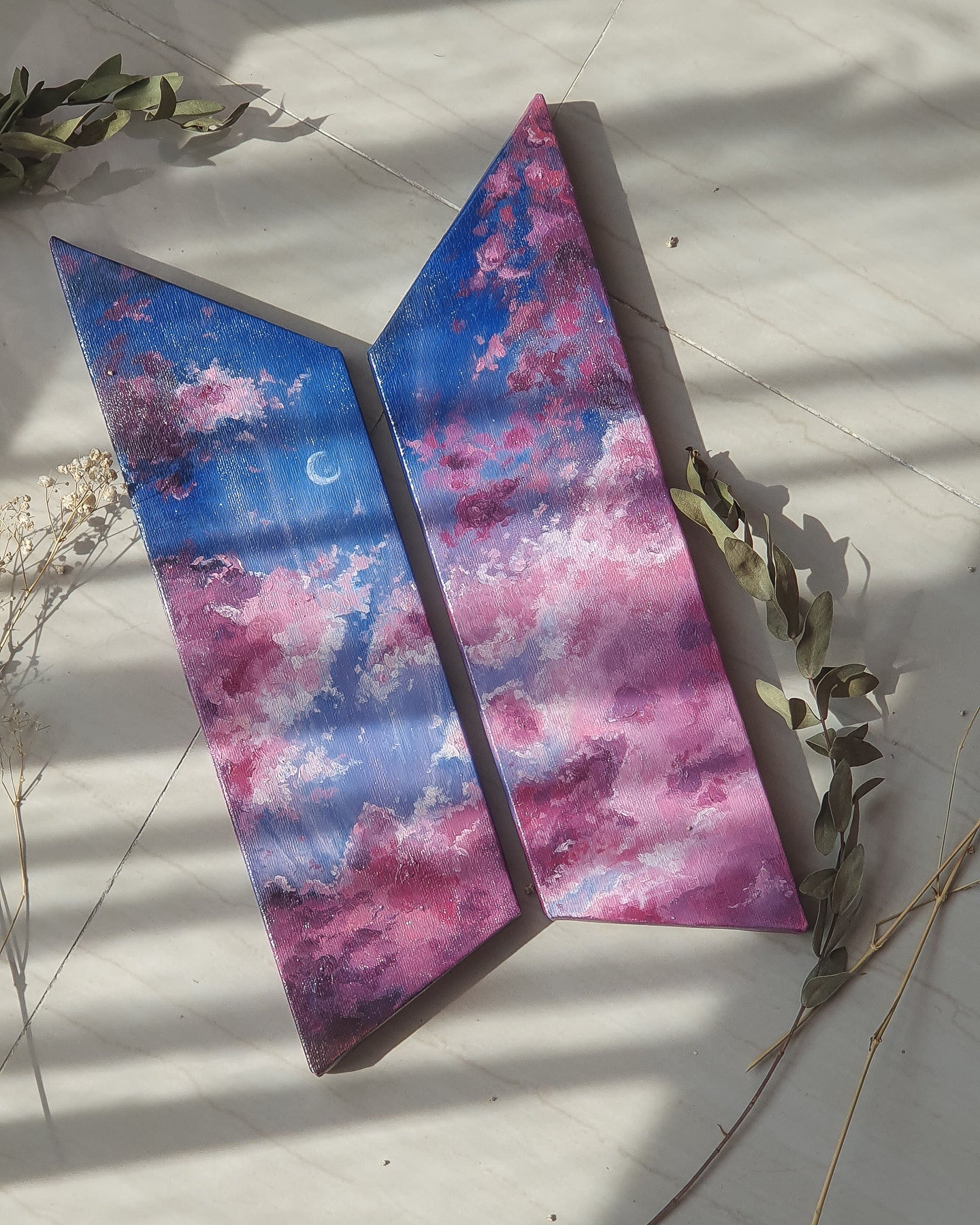 Mikrokosmos | logo painting inspired by BTS - L size