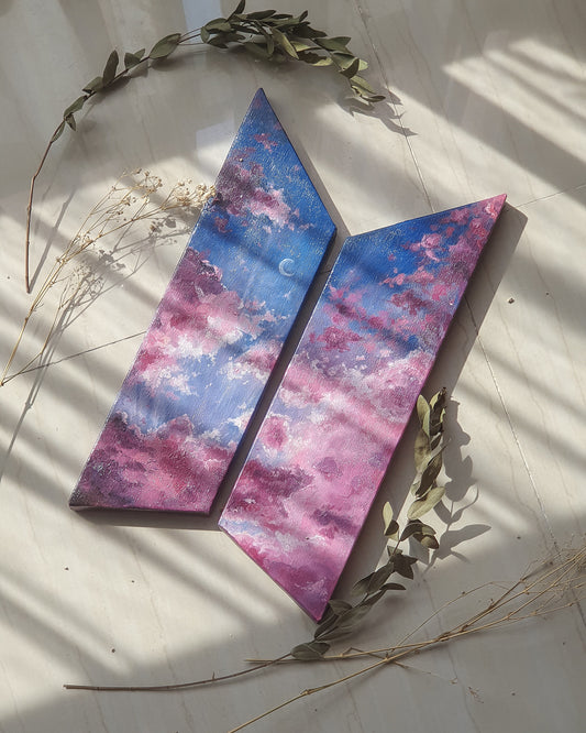Mikrokosmos | logo painting inspired by BTS - L size
