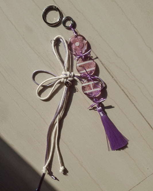 ARIRANG inspired Bag Charm set of 2 | purple ver.