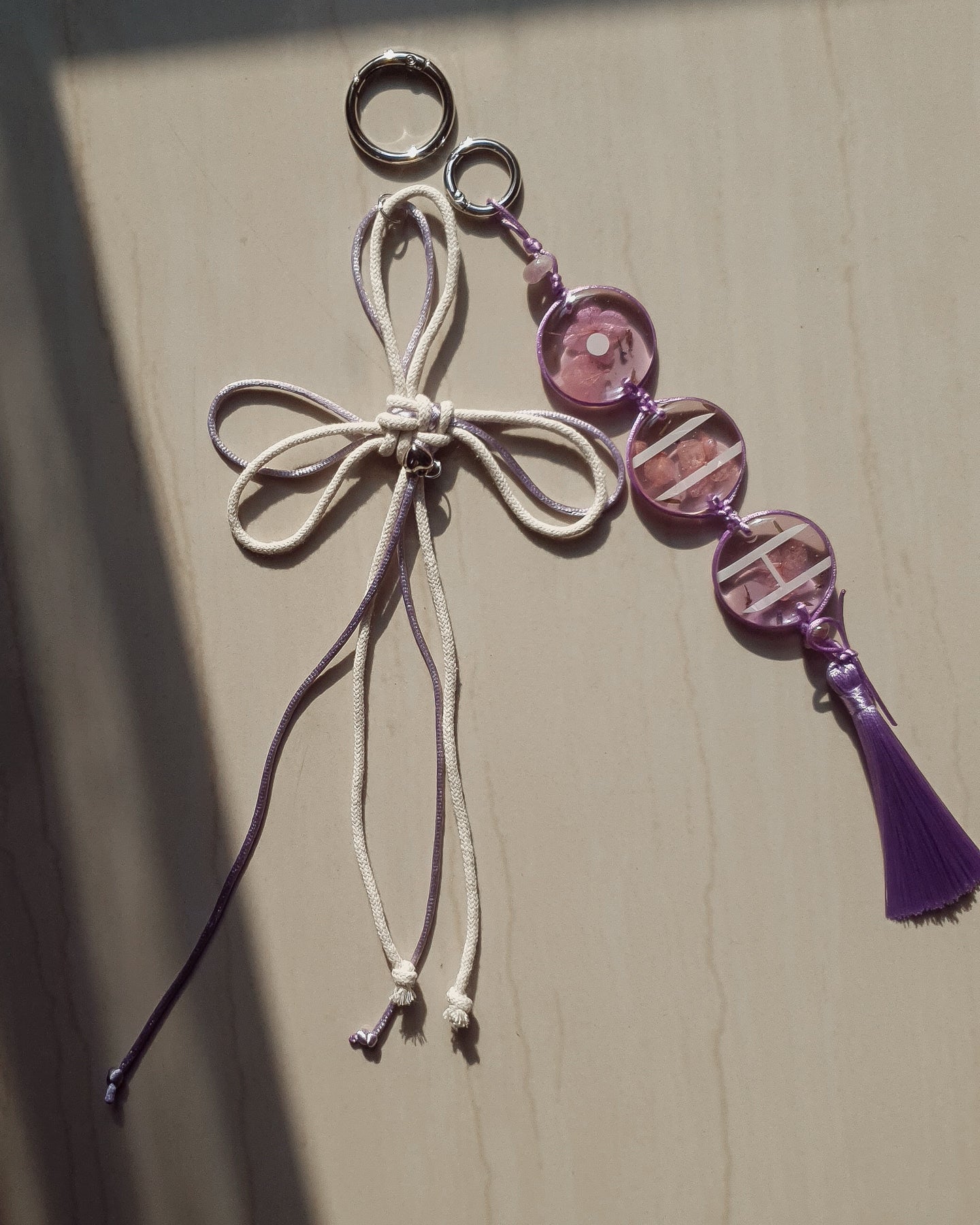 ARIRANG inspired Bag Charm set of 2 | purple ver.