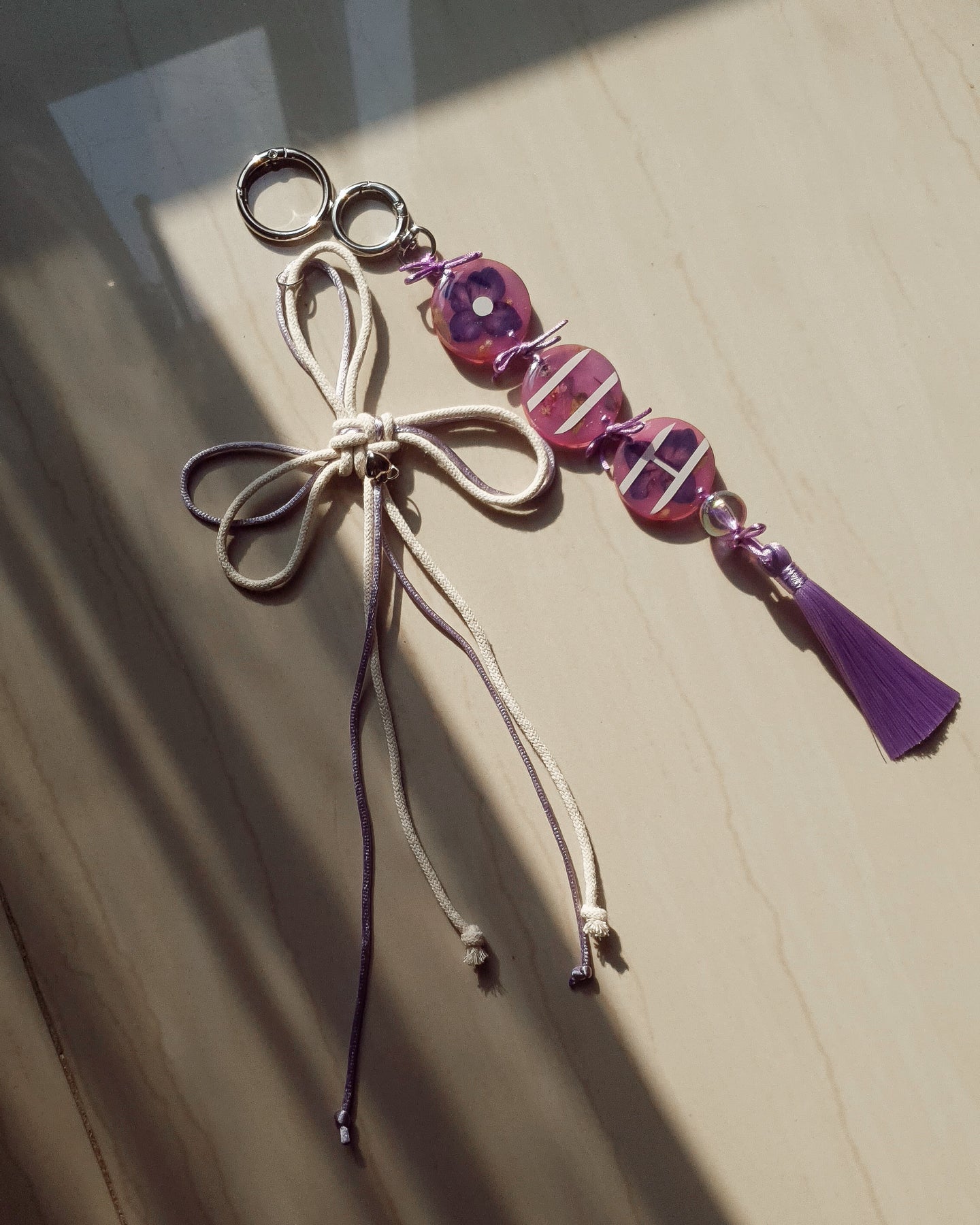 ARIRANG inspired Bag Charm set of 2 | purple ver.