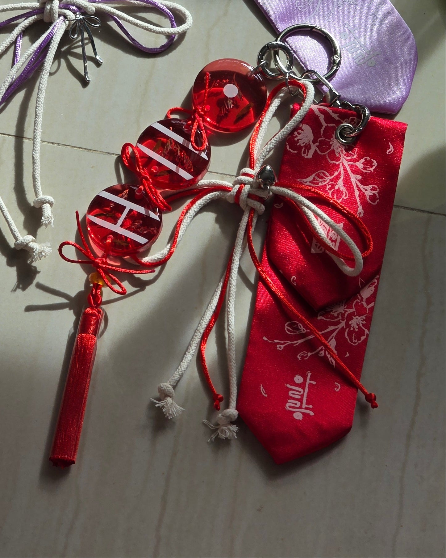 ARIRANG inspired Bag Charm set of 3 | red ver.