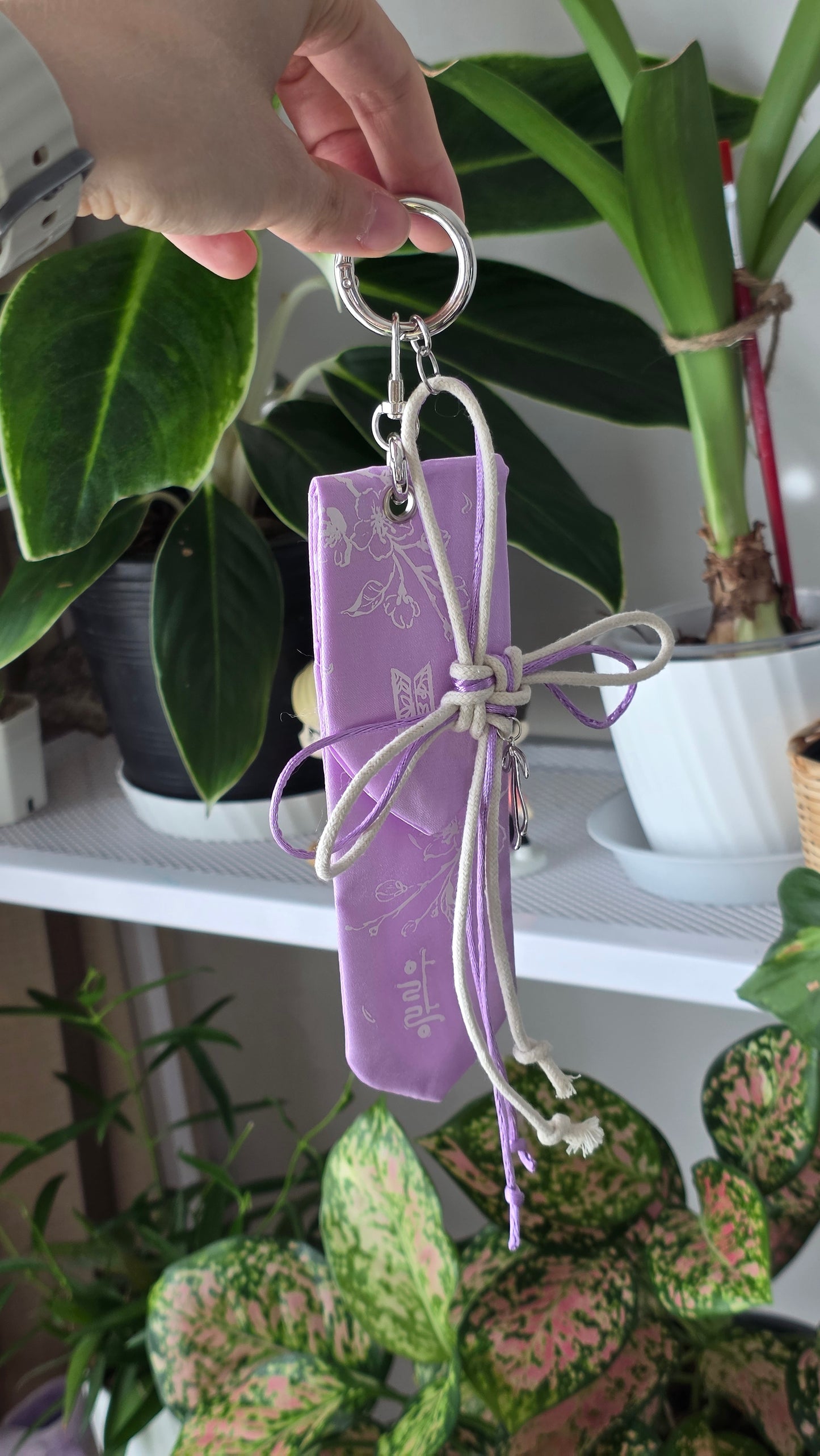 ARIRANG inspired Bag Charm set of 2 | purple ver.