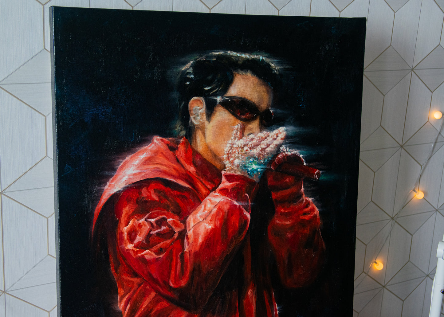 STOP - j-hope inspired canvas | oil 50 x 60 cm |  unframed