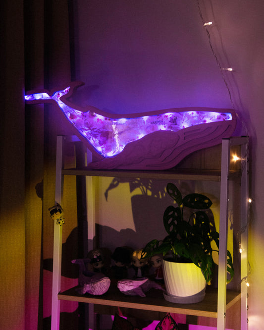 Whale Night Lamp Home Decor | Magic Shop - purple