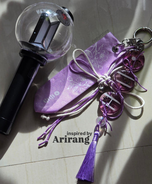 ARIRANG inspired Bag Charm set of 3 | purple ver.