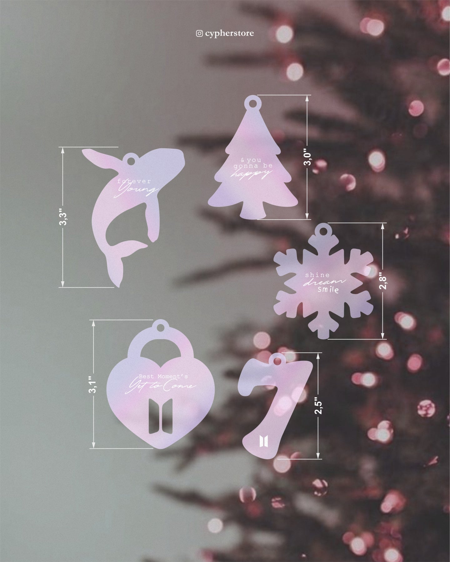 Epoxy Resin Ornaments with Real Flowers 🎀 Milky Pink