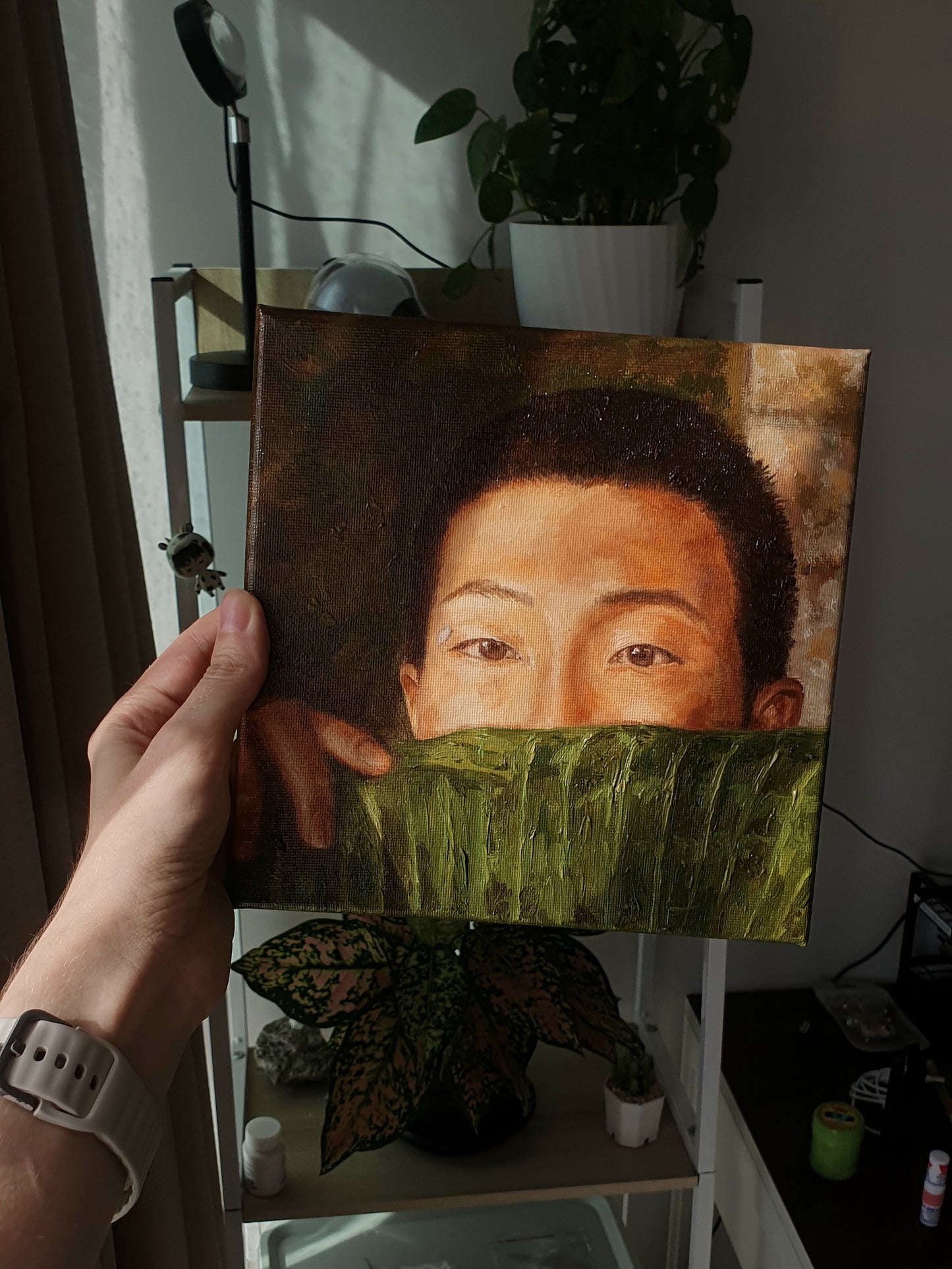 Come back to me - RM oil painting | canvas 20x20x1 cm